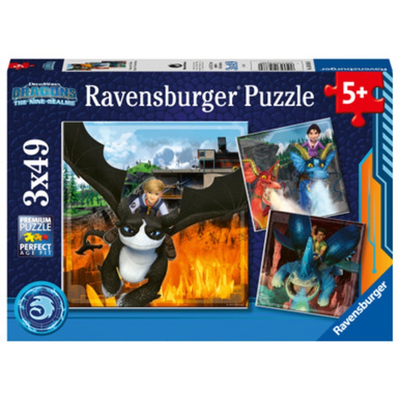 Ravensburger 3x49pc – Wild Things Dragons Puzzle