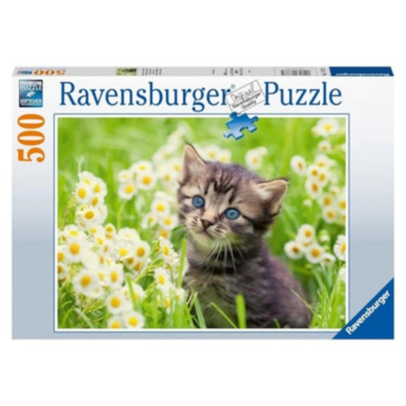Ravensburger 500pc – Kitten in the Meadow Puzzle