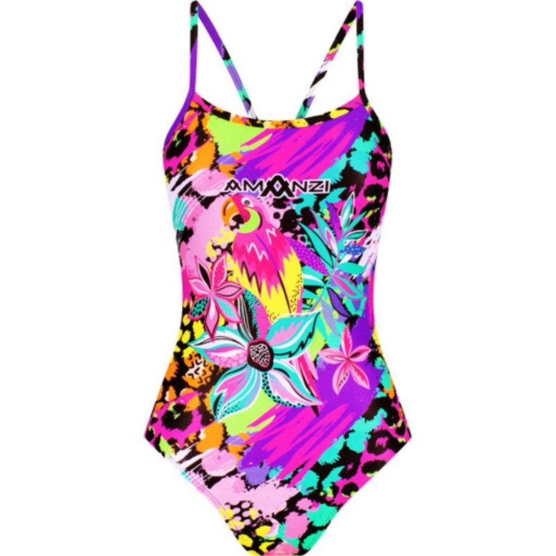 Amanzi – Girls Proback One Piece Swimmers – Neon Jungle