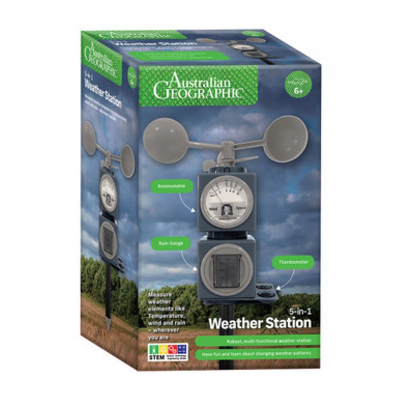 Australian Geographic – – 5-in-1 Weather Station
