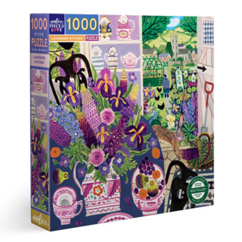 eeBoo 1000pc – Lavender Kitchen Puzzle