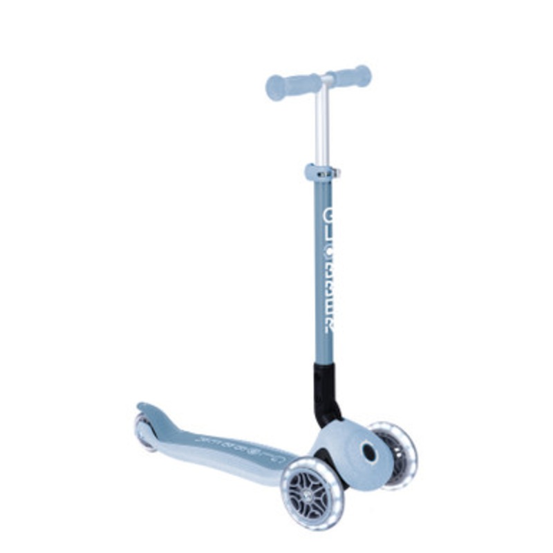 Globber ECOLOGIC PRIMO Foldable Scooter With Lights – Blueberry V2