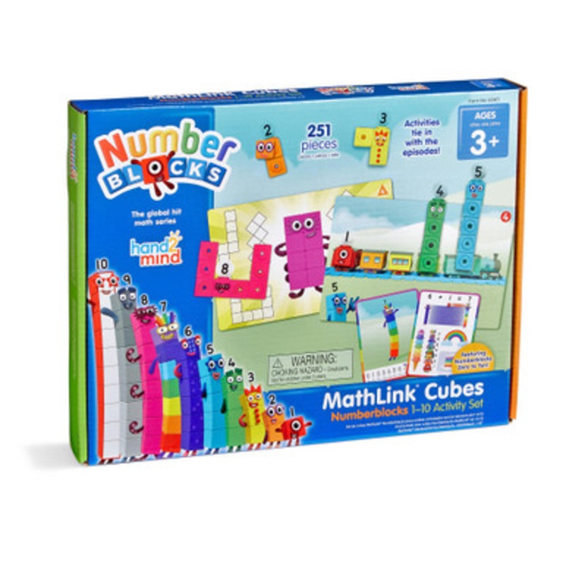 Hand2Mind – Mathlink Cubes – Numberblocks 1-10 Activity Set