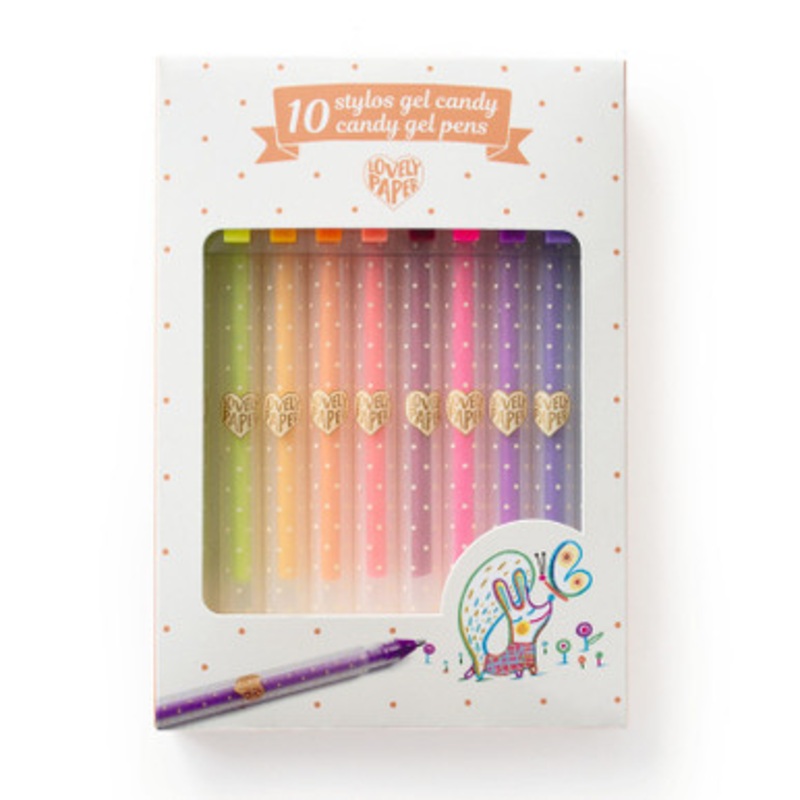 Djeco – 10 Candy Gel Pens