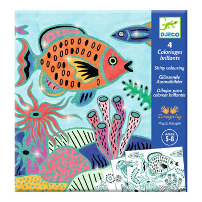 Djeco –  Shiny Colouring – Under the Sea Colouring