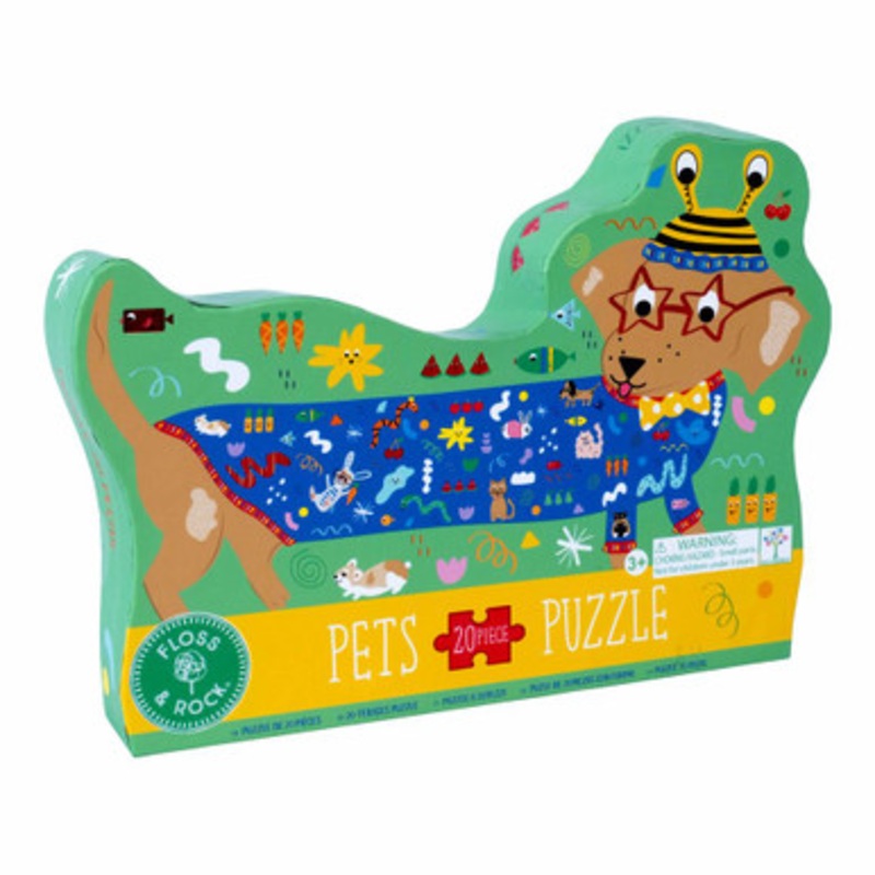 Floss & Rock 20pc – Shaped Jigsaw Puzzle Pets