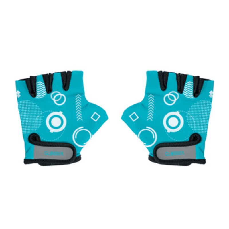 Globber – Toddler Gloves (XS) – Teal Shapes