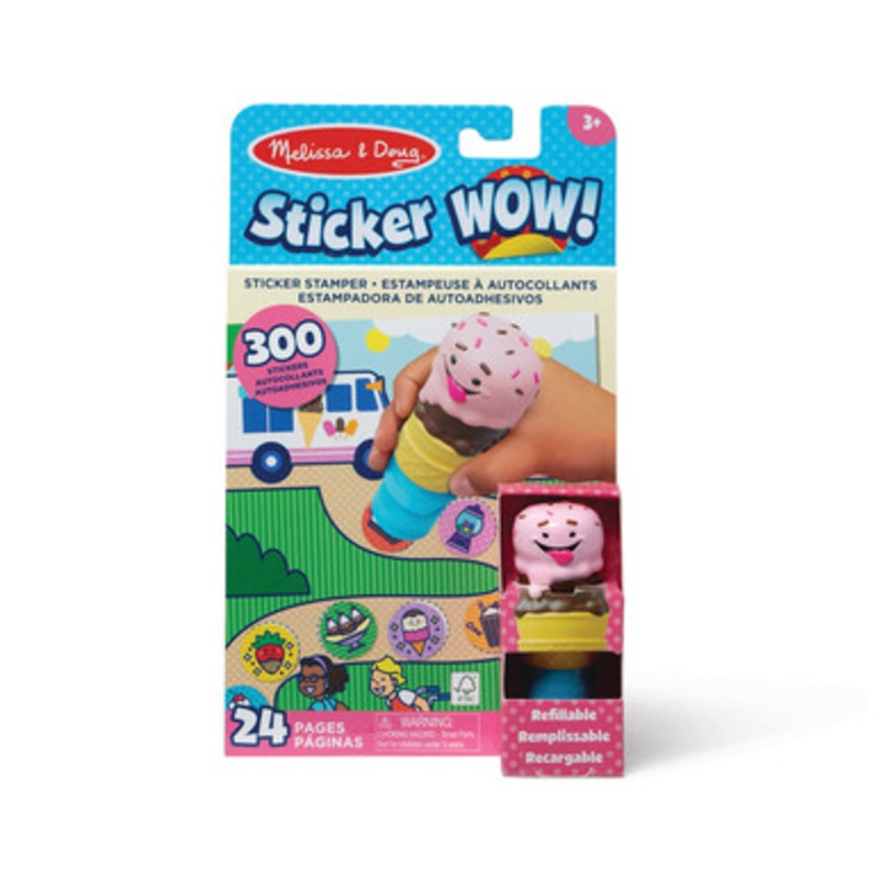 Melissa & Doug – Sticker WOW! Activity Pad Set – Ice Cream