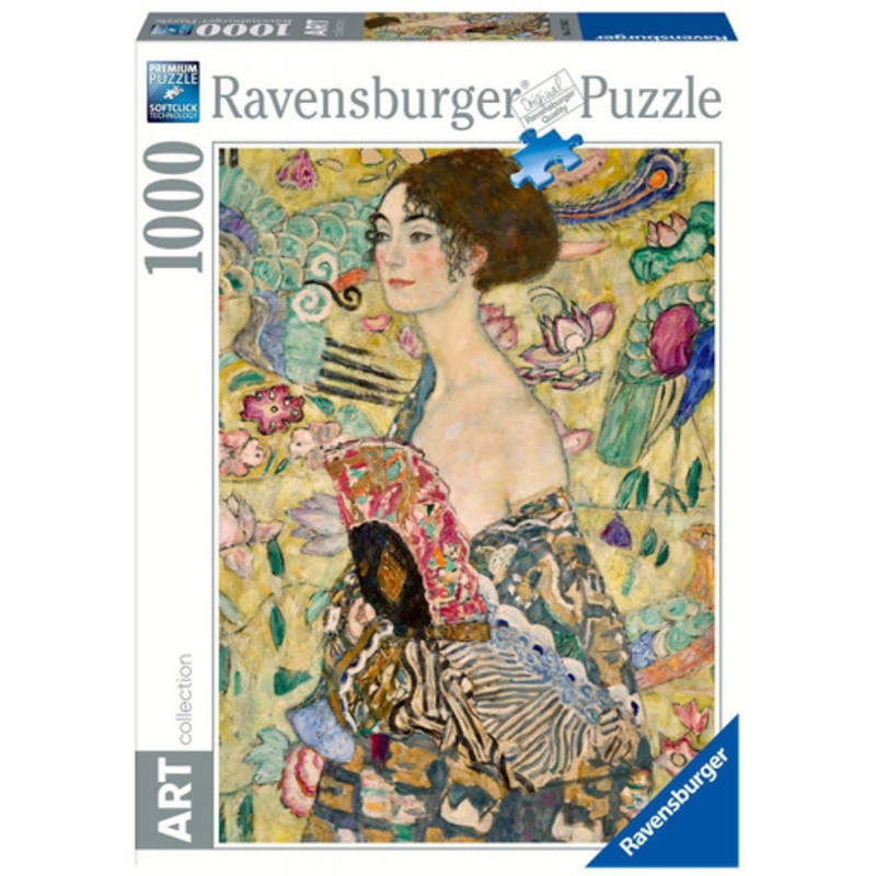 Ravensburger 1000pc – Klimt: Lady with a Fan Puzzle