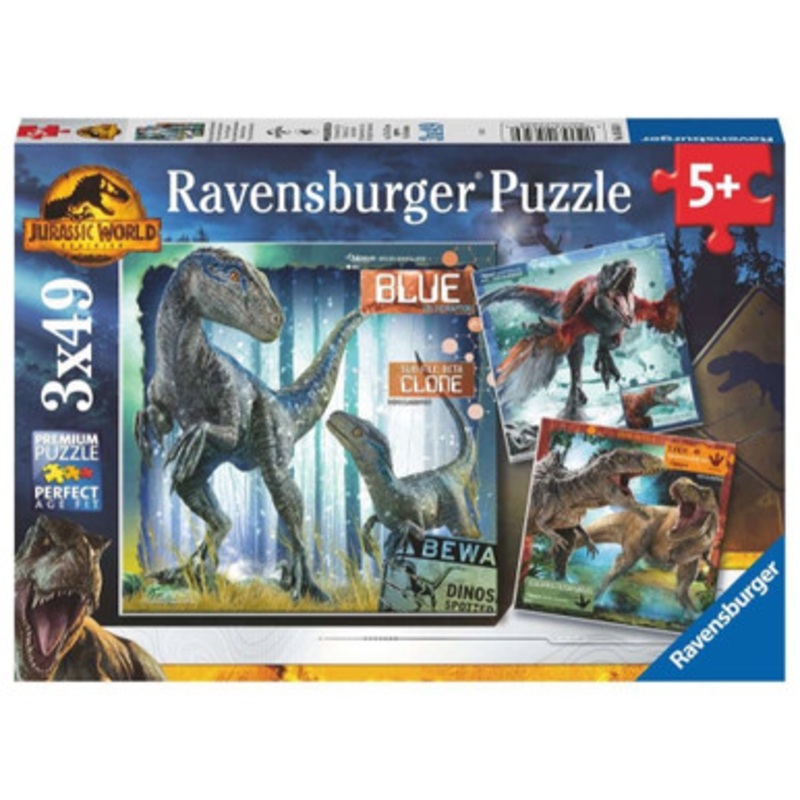 Ravensburger 3x49pc- Jurassic World Domination Puzzle