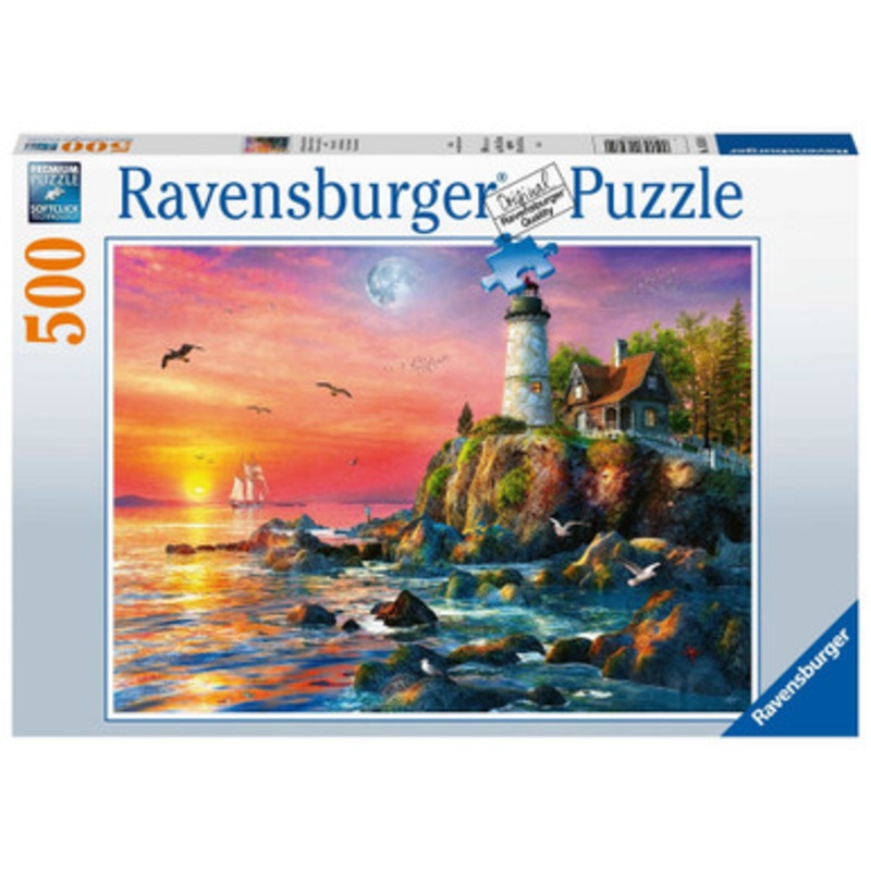Ravensburger 500pc – Lighthouse at Sunset Puzzle
