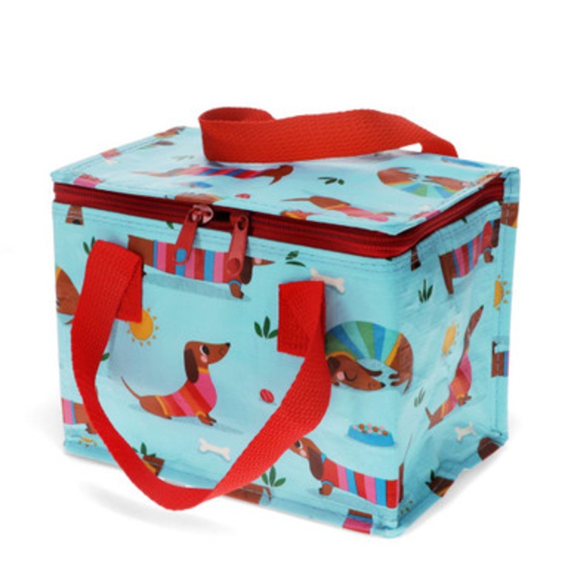Rex London Insulated Lunch Bag  Sausage Dog Blue