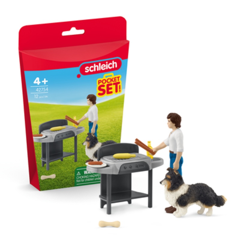 Schleich – Pocket Set – Friends & Family BBQ with Tom 42754