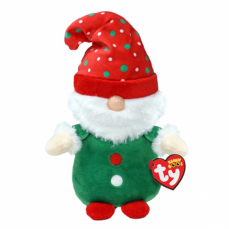 TY Beanie Boos Regular – Christmas – Gnolan the Green Gnome