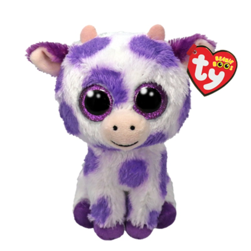 TY Beanie Boos Regular – Ethel the Spotted Purple Cow