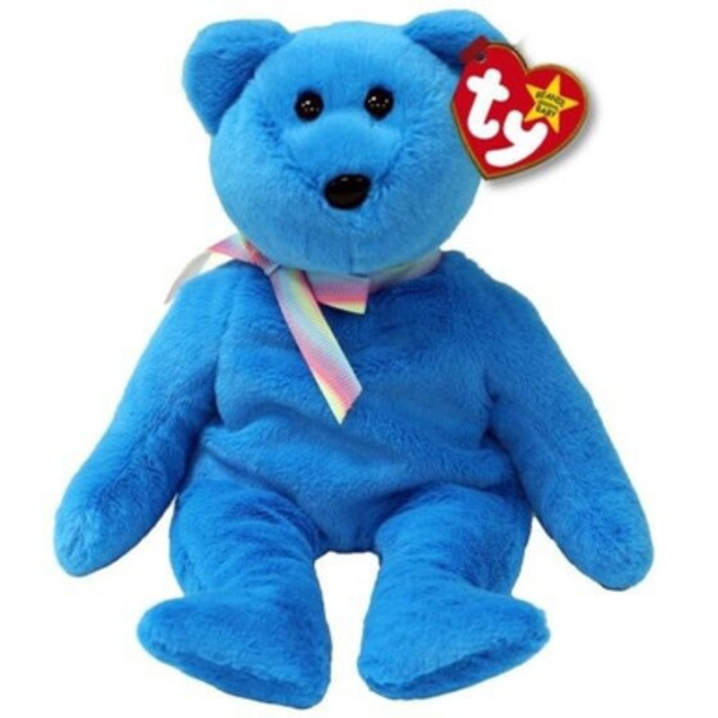TY Original Beanie Babies – Teddy II the Blue Bear