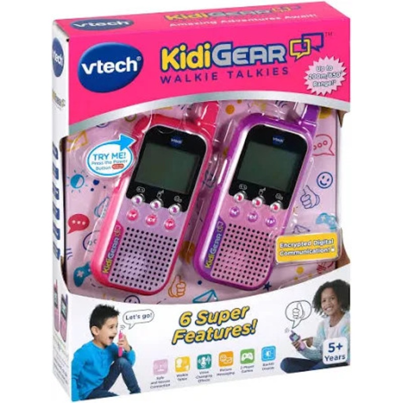 VTech – Kidigear Walkie Talkies Explorer (Pink/Purple)