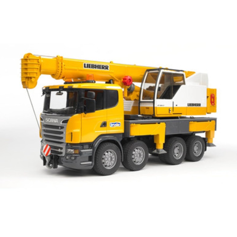 Bruder – Scania R-Series Liebherr Crane Truck with Light and Sound Module *Box Damage*