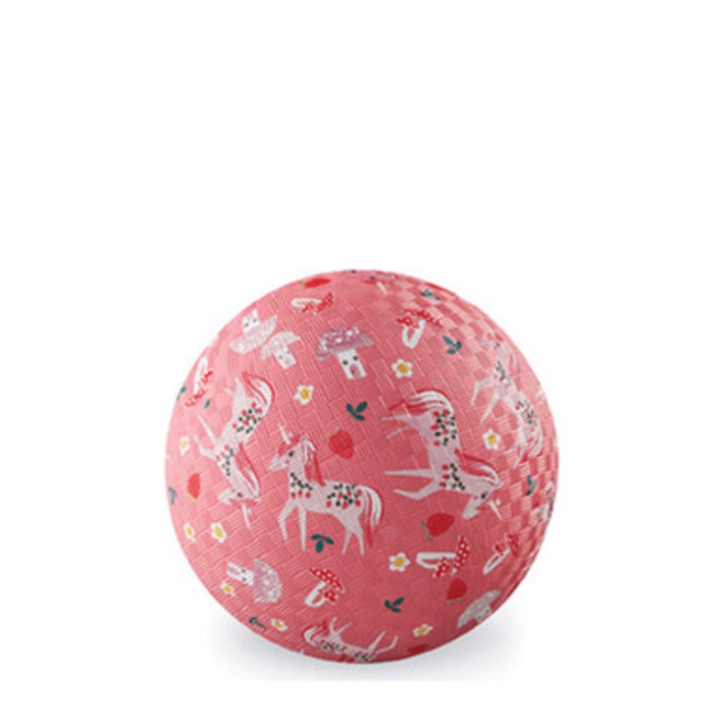 Crocodile Creek 5 Playground Ball – Unicorn Garden (Pink)