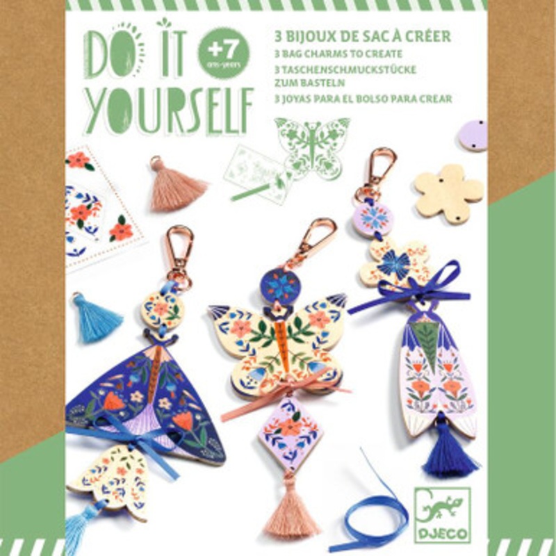 Djeco – Do It Yourself – Butterflies Bag Charms