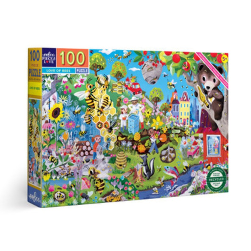 eeBoo 100pc – Love of Bees Puzzle