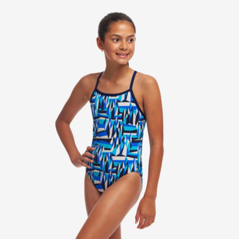 Funkita – Single Strap One Piece Swimmers – Polar Caps