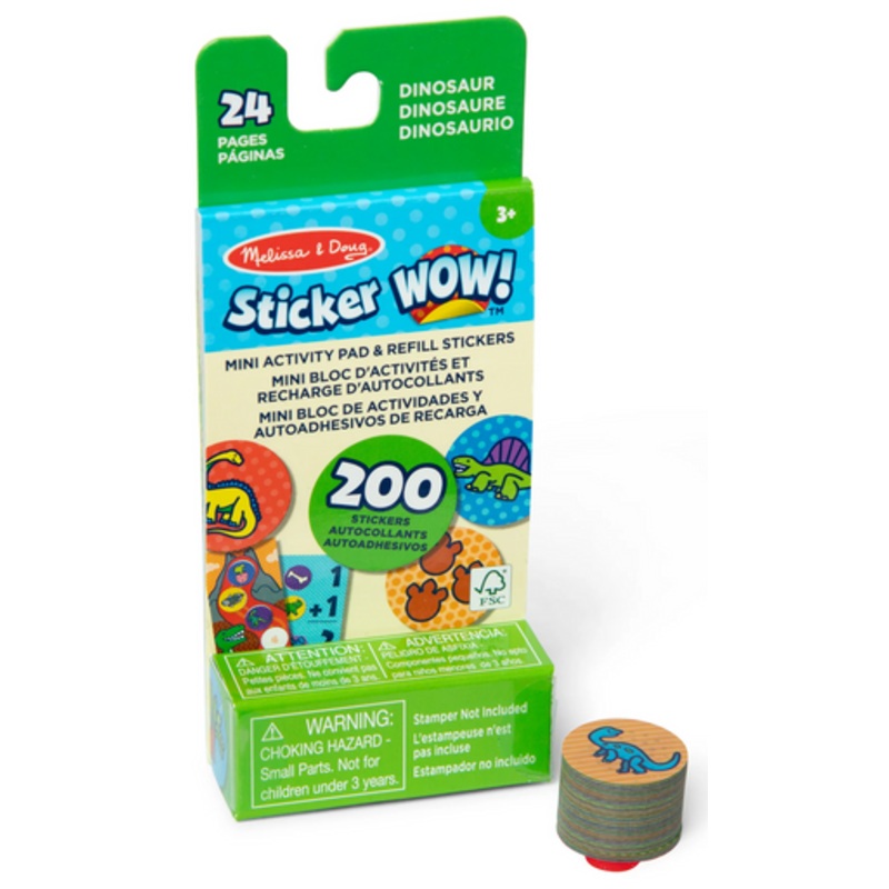 Melissa & Doug – Sticker WOW! Refill Stickers – Dinosaur