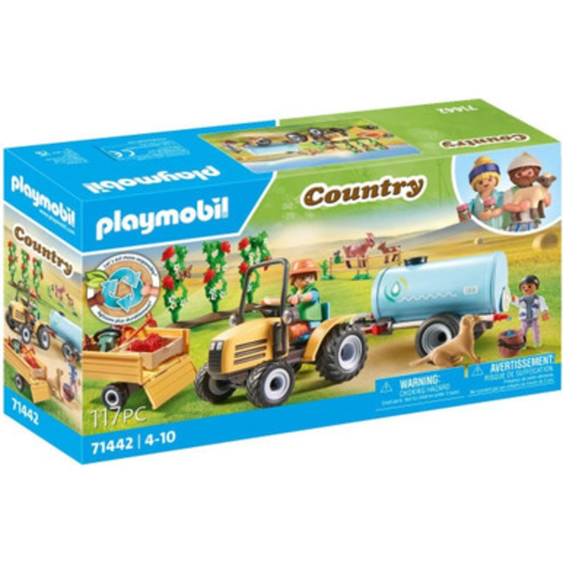 Playmobil Country – Tractor with Trailer and Water Tank 71442