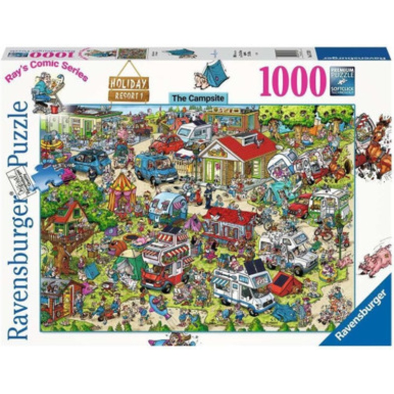 Ravensburger 1000pc – Holiday Resort 1 – The Campsite Puzzle