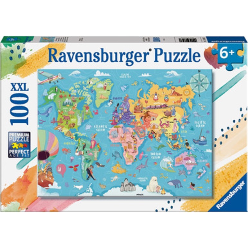 Ravensburger 100pc – Map of the World Puzzle