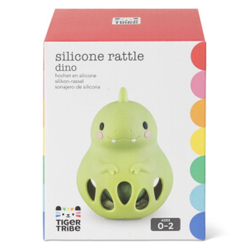 Tiger Tribe – Silicone Rattle – Dino