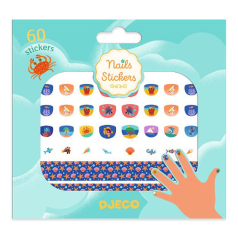 Djeco – 60 Mediterranean Nail Stickers