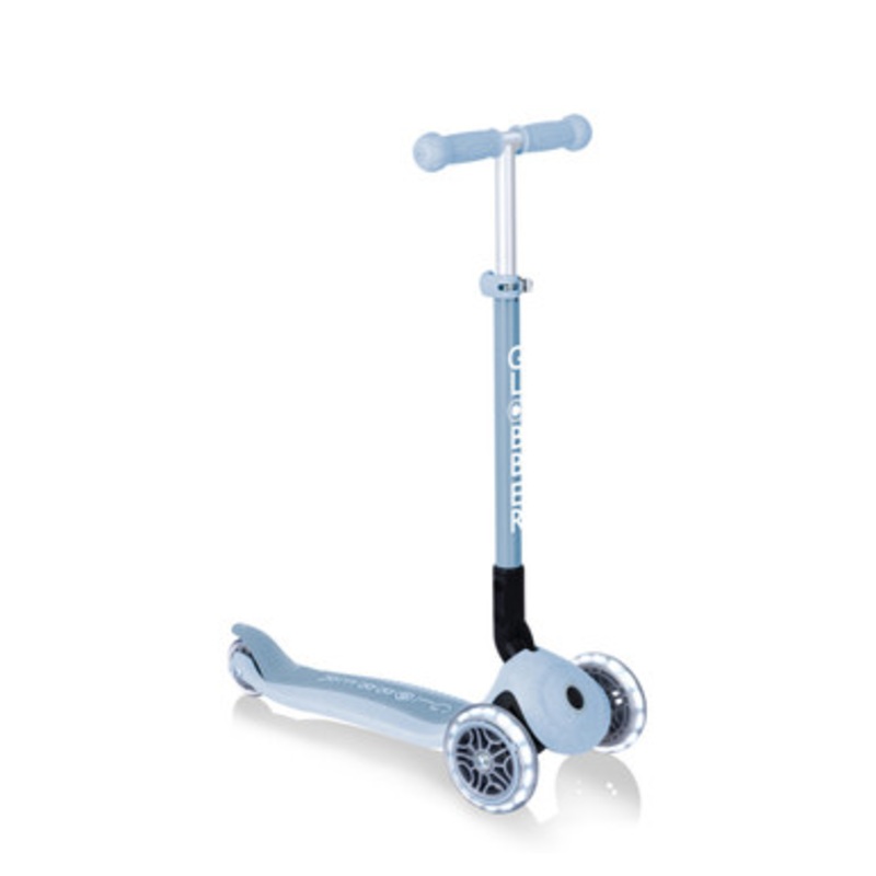 Globber ECOLOGIC PRIMO Foldable Scooter With Lights – Blueberry