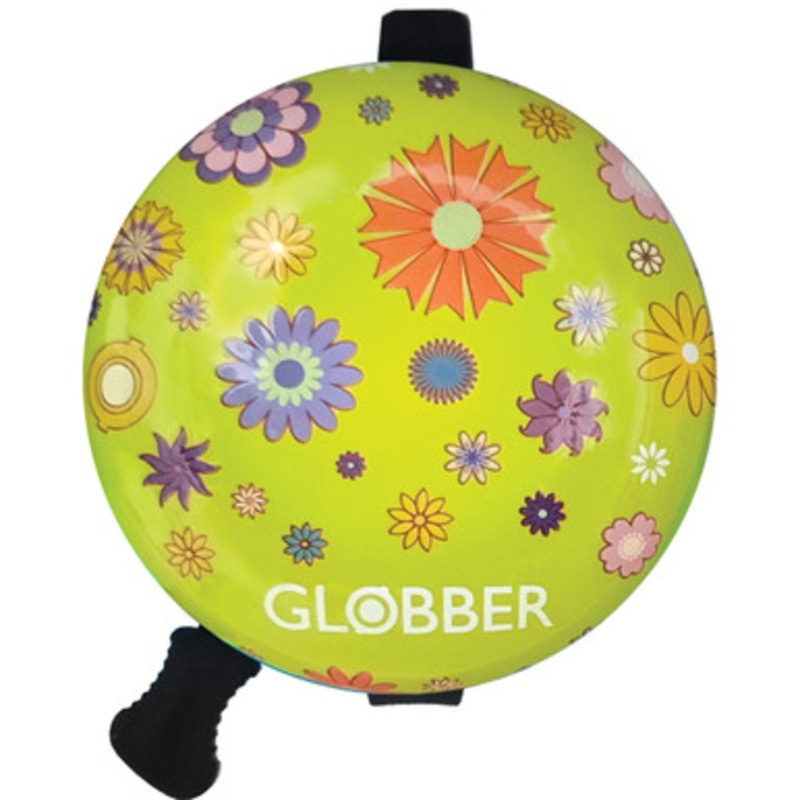 Globber – Scooter Bell – Lime Green Flowers