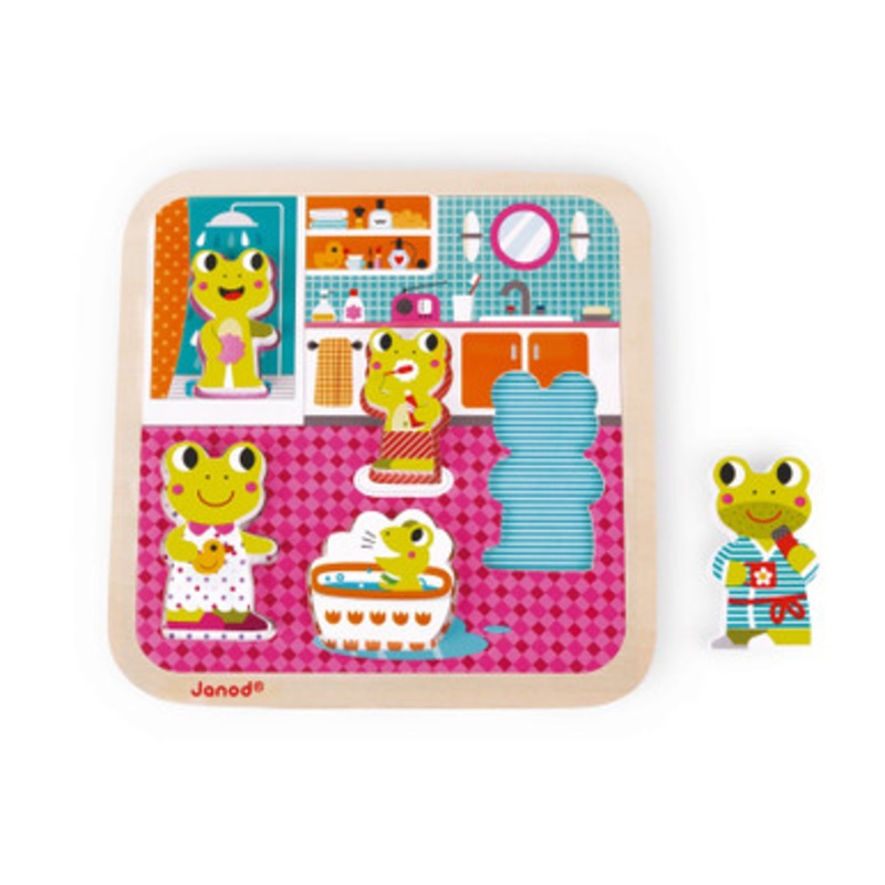 Janod – Bathroom Chunky Puzzle