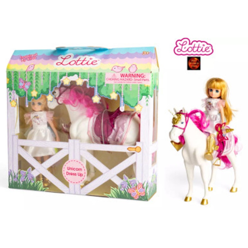 Lottie – Unicorn Dress up Doll & Set