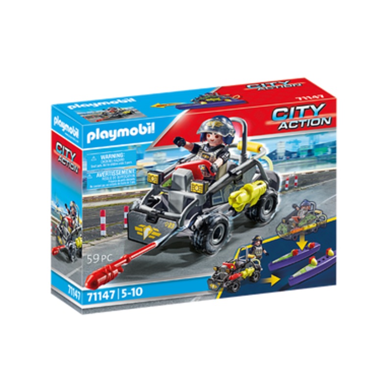 Playmobil City Action – Tactical Unit – Mulit-Terrain Quad 71147