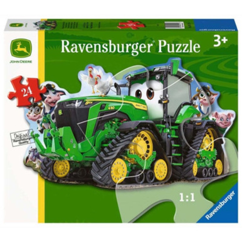 Ravensburger  24pc – John Deere Tractor Shaped Floor Puzzle
