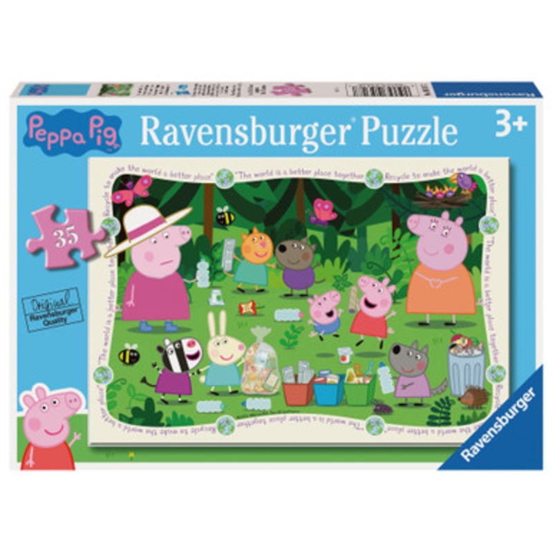 Ravensburger 35pc – Peppa Pig Recycle Together Puzzle