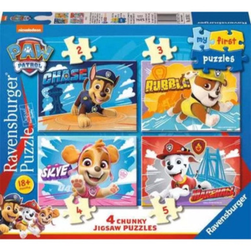 Ravensburger – My First Puzzle 2 3 4 5 pc – Paw Patrol