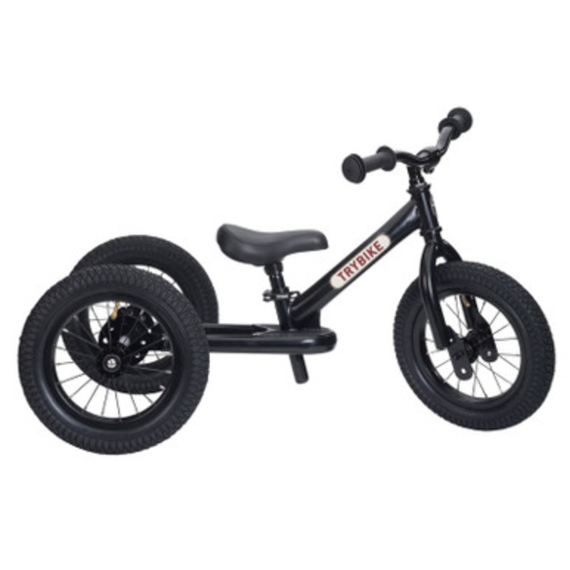 Trybike – Black Steel Trybike with Black Seat & Grips (3 wheel)