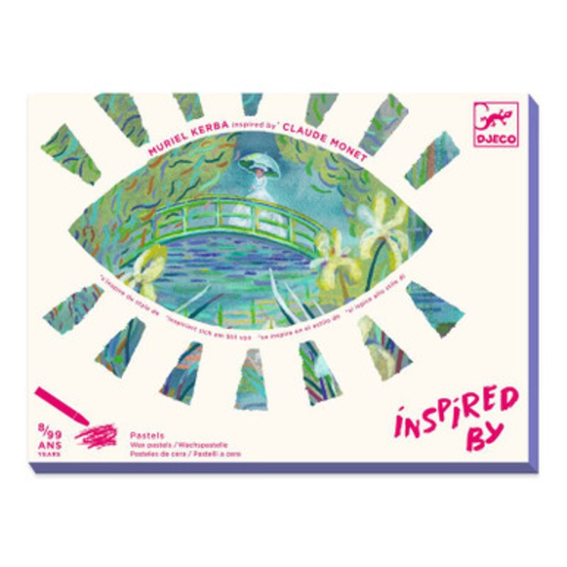 Djeco – Inspired by Water Lily Pond-Claude Monet – Wax Crayons