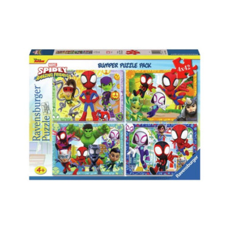 Ravensburger 4x42pc – Spidey & His Friends Bumper Pack Puzzles