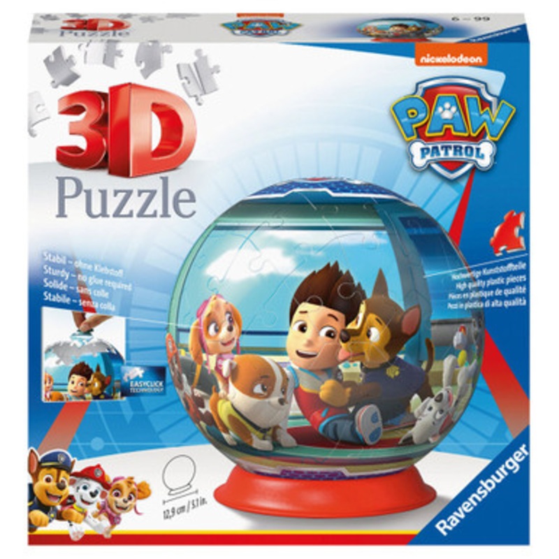 Ravensburger 72pc – 3D Puzzleball Paw Patrol Puzzle