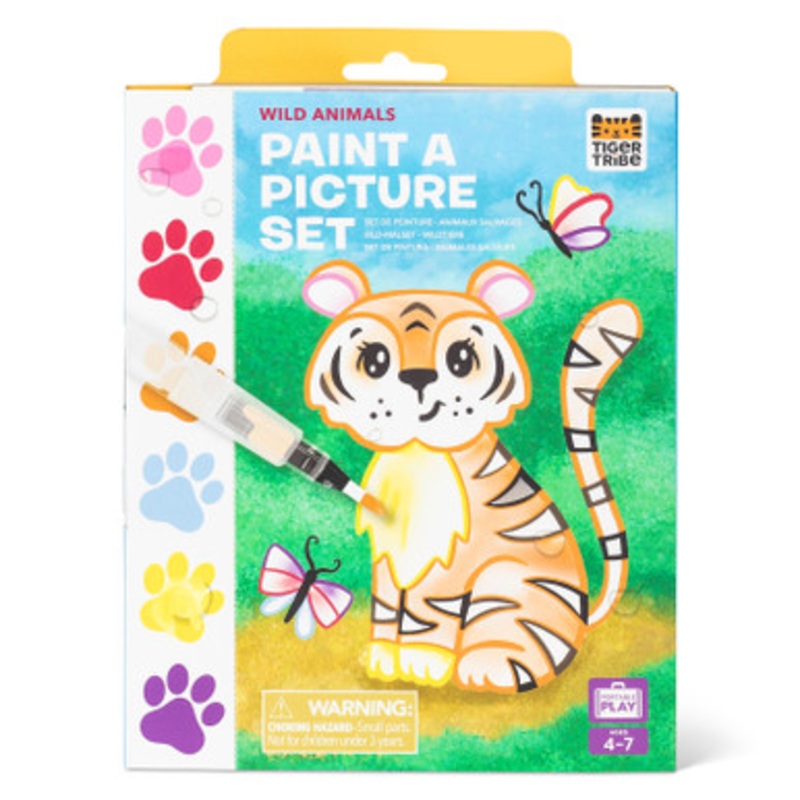 Tiger Tribe – Paint-a-Picture Set: Wild Animals
