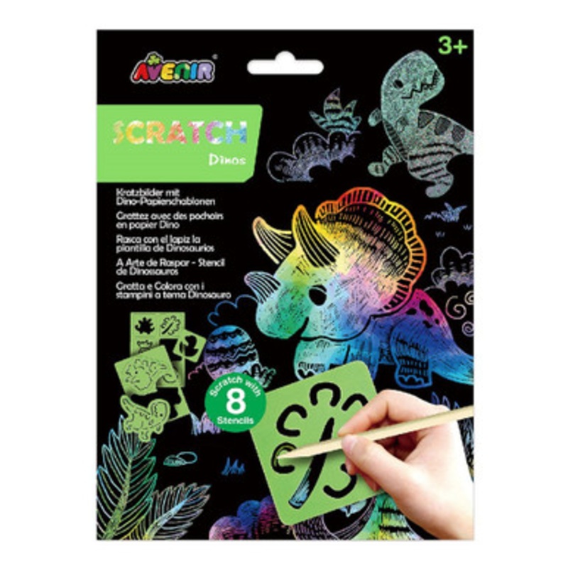 Avenir – Scratch & Stencil – Dinos