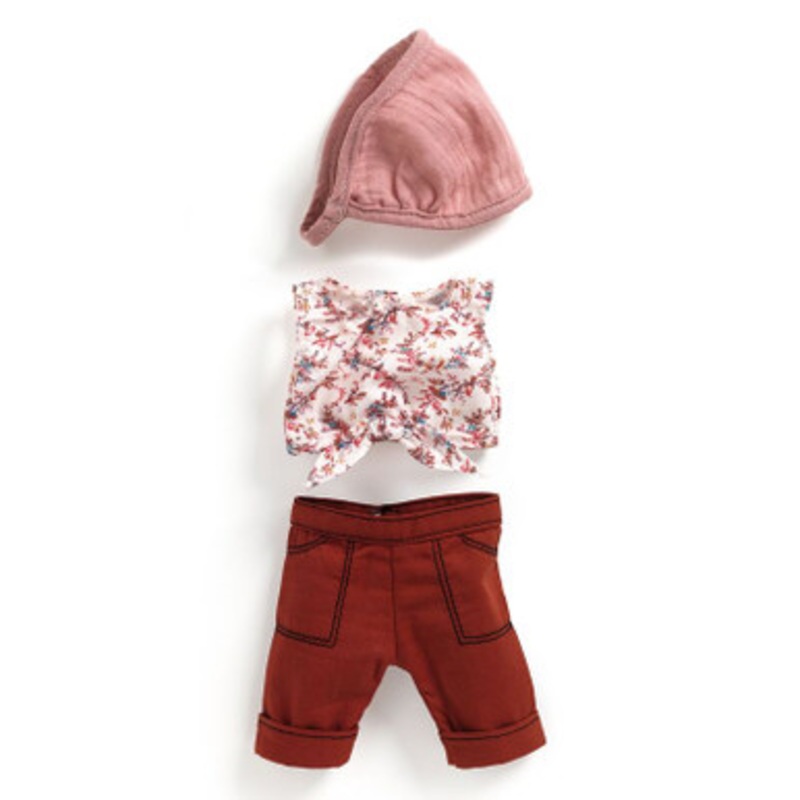 Djeco – Pomea Lovely Collection – Burgundy Doll Outfit