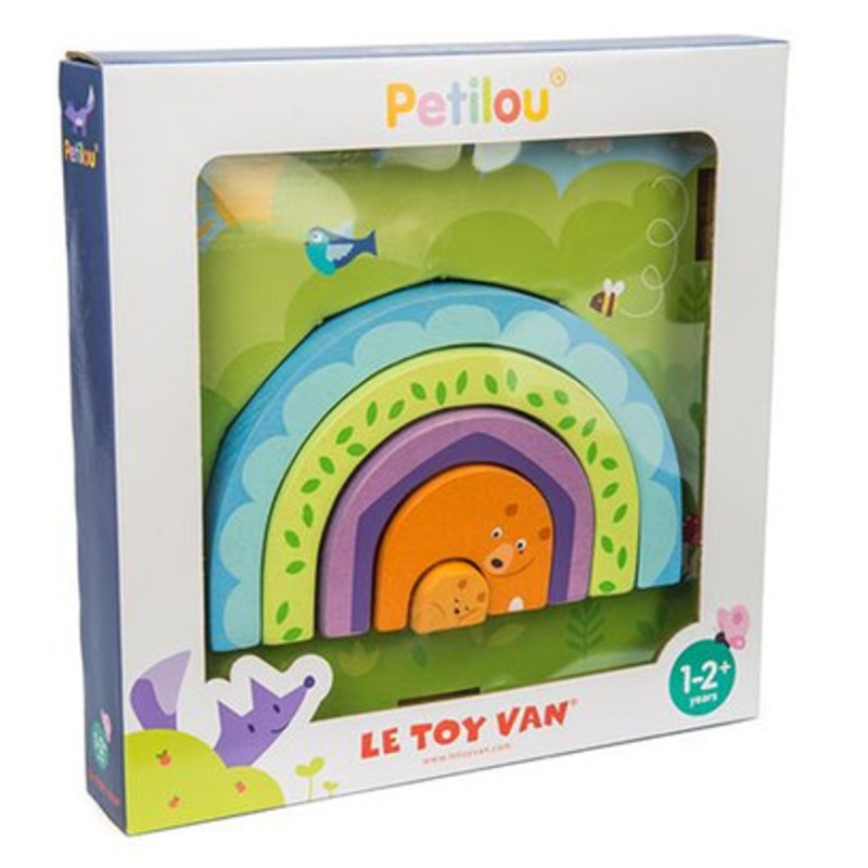 Le Toy Van -Petilou Rainbow Tunnel with Bear Toy**Slight Box fading**