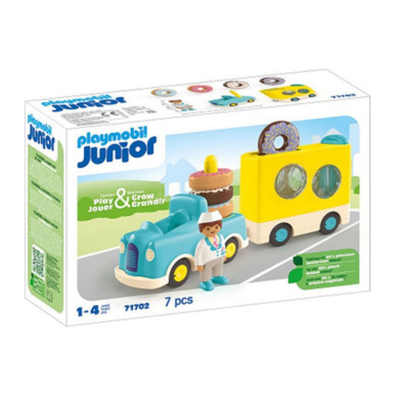 Playmobil Junior – Crazy Donut Truck with Stacking and Sorting Feature 71325