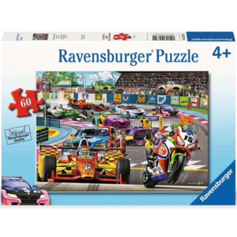 Ravensburger 60pc – Racetrack Rally Puzzle**Slight Box Damage**